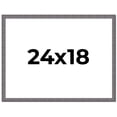 thumbnail image 1 of 24x18 Frame Blue Kingsley Pewter Solid Wood Picture Frame Width 0.75 Inches |Interior Depth 0.5, 1 of 8