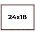 thumbnail image 1 of 24x18 Frame Brown Bamboo with Dark Coffee/Walnut Finish | Solid Wood Picture Frame Width 0.75, 1 of 8