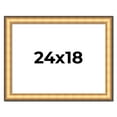thumbnail image 1 of 24x18 Frame Gold Plein Aire Solid Wood Picture Frame Width 2 Inches | Interior Frame Depth 0.5, 1 of 8