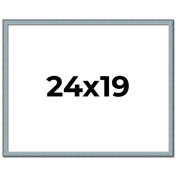 24x19 Distressed/Aged Complete Wood Picture Frame with UV Acrylic, Foam Board Backing, & Hardware