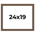 thumbnail image 1 of 24x19 Frame Brown Farmhouse Solid Wood Picture Frame Width 1.5 Inches | Interior Frame Depth 0.5, 1 of 8