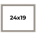 thumbnail image 1 of 24x19 Frame Grey Real Wood Picture Frame Width 1.25 inches | Interior Frame Depth 0.5 inches | Hans, 1 of 8