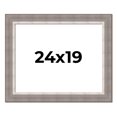 thumbnail image 1 of 24x19 Frame Grey Real Wood Picture Frame Width 2.75 Inches | Interior Frame Depth 0.5 Inches |, 1 of 8