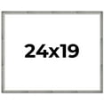 thumbnail image 1 of 24x19 Frame Silver Grey Distressed Solid Wood Picture Frame | 0.75 Inch Moulding Width | Interior, 1 of 8