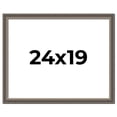 thumbnail image 1 of 24x19 Frame Silver Real Wood Picture Frame Width 1.25 Inches | Interior Frame Depth 0.5 Inches |, 1 of 8