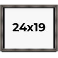 thumbnail image 1 of 24x19 Shadow Box Frame Brown Cherry | 2.625 Inches Deep Pine Wood Traditional Shadowbox Display, 1 of 8