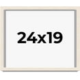 thumbnail image 1 of 24x19 Shadow Box Frame White | 1.125 Inches Deep Real Wood Rustic Shadowbox Display Frame | UV, 1 of 5