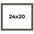 thumbnail image 1 of 24x20 Frame Black Bamboo Solid Wood Picture Frame Width 1.5 Inches | Interior Frame Depth 0.5, 1 of 8