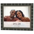 thumbnail image 1 of 24x20 Frame Black Bamboo Solid Wood Picture Frame Width 1.5 Inches | Interior Frame Depth 0.5, 1 of 8