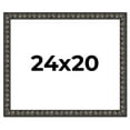 thumbnail image 1 of 24x20 Frame Black-Brown Medieval Solid Wood Picture Frame | 1.5 Inch Moulding Width | Gotham, 1 of 8
