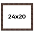 thumbnail image 1 of 24x20 Frame Brown Burl Real Wood Picture Frame Width 1.625 Inches | Interior Frame Depth 0.5 Inches, 1 of 8