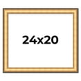 thumbnail image 1 of 24x20 Frame Gold Plein Aire Solid Wood Picture Frame Width 2 Inches | Interior Frame Depth 0.5, 1 of 8