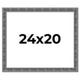 thumbnail image 1 of 24x20 Frame Silver Black Rustic Sonoma Solid Wood Picture Frame | 1.5 Inch Moulding Width |, 1 of 8