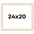 thumbnail image 1 of 24x20 Frame White Real Wood Picture Frame Width 1.5 inches | Interior Frame Depth 0.5 inches | Barn, 1 of 8
