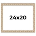 thumbnail image 1 of 24x20 Frame White Real Wood Picture Frame Width 1.5 inches | Interior Frame Depth 0.5 inches |, 1 of 8