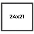 thumbnail image 1 of 24x21 Frame Black Real Wood Picture Frame Width 1.25 Inches | Interior Frame Depth 0.5 Inches |, 1 of 8