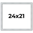 thumbnail image 1 of 24x21 Frame Sterling Silver Solid Wood Picture Frame | 1.25 Inch Moulding Width | 0.75 Inch, 1 of 8