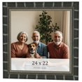 thumbnail image 1 of 24x22 Frame Black Bamboo Solid Wood Picture Frame Width 1.5 Inches | Interior Frame Depth 0.5, 1 of 8