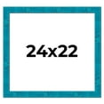 thumbnail image 1 of 24x22 Frame Blue Teal Burl Wood Picture Frame | 1.75 Inch Moulding Width | Interior Frame Depth 0.5, 1 of 8
