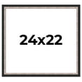 thumbnail image 1 of 24x22 Frame Silver Real Wood Picture Frame Width 1.25 Inches | Interior Frame Depth 0.75 Inches |, 1 of 8