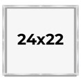 thumbnail image 1 of 24x22 Frame Silver Whitewashed Wood Grain Solid Wood Shadow Box | 0.75 Inch Moulding Width | 0.75, 1 of 8