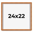 thumbnail image 1 of 24x22 Shadow Box Frame Brown | 0.875 Inches Deep Real Wood Contemporary Shadowbox Display Frame |, 1 of 6