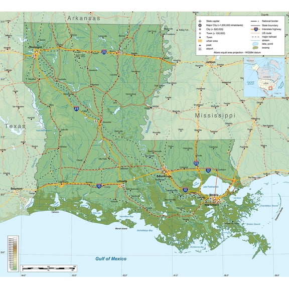 Wall Art Impressions Heavyweight Coated Paper World Map, 2024, Poster, 34x22.37