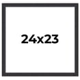 thumbnail image 1 of 24x23 Frame Black Real Wood Picture Frame Width 1.25 Inches | Interior Frame Depth 0.5 Inches |, 1 of 8