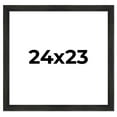 thumbnail image 1 of 24x23 Frame Black Rustic Barnwood Solid Wood Picture Frame | 1.5 Inch Moulding Width | Includes UV, 1 of 8