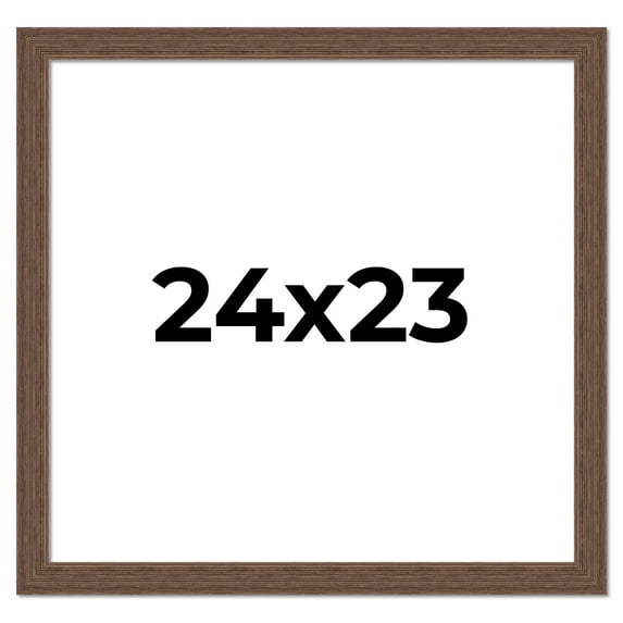 24x23 Frame Brown Distressed Barnwood Picture Frame | Rustic Farmhouse Photo Frame Includes UV