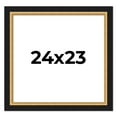 thumbnail image 1 of 24x23 Frame Gold Real Wood Picture Frame Width 2.25 Inches | Interior Frame Depth 0.5 Inches |, 1 of 8