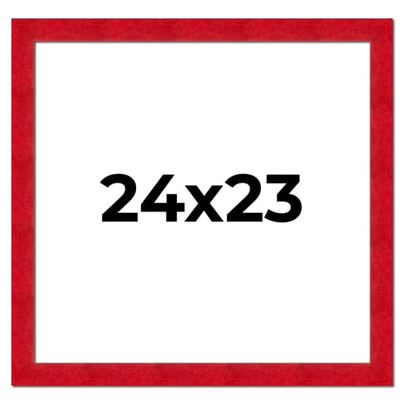 24x23 Frame Red Burl Solid Wood Picture Frame Width 1.75 Inches | Interior Frame Depth 0.5 Inches |