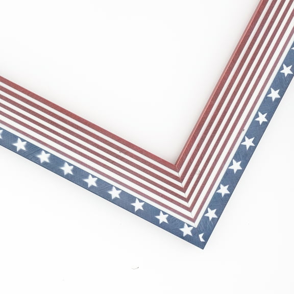 24x24 American Flag Wood Frame - Great for Posters, Photos, Art Prints, Mirror, Chalk Boards, Cork