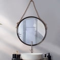 thumbnail image 1 of 24x24 Brown Round Rope Wall Mirror, 1 of 6