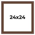 thumbnail image 1 of 24x24 Copper and Brown Real Wood Picture Frame Width 2 inches | Interior Frame Depth 0.5 inches |, 1 of 8