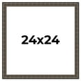 thumbnail image 1 of 24x24 Frame Black Bamboo Solid Wood Picture Frame Width 1.5 Inches | Interior Frame Depth 0.5, 1 of 8