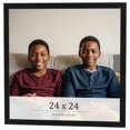thumbnail image 1 of 24x24 Frame Black Charcoal Grey Wood Textured Picture Frame | 0.75 Inch Moulding Width | Gunmetal, 1 of 8