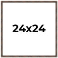 thumbnail image 1 of 24x24 Frame Brown Bamboo with Dark Coffee/Walnut Finish | Solid Wood Picture Frame Width 0.75, 1 of 8