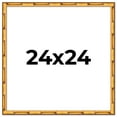 thumbnail image 1 of 24x24 Frame Gold Bamboo Picture Frame - Modern Photo Frame Includes UV Acrylic Shatter Guard Front,, 1 of 8
