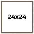 thumbnail image 1 of 24x24 Frame Silver Real Wood Picture Frame Width 1.25 Inches | Interior Frame Depth 0.5 Inches |, 1 of 8