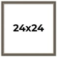thumbnail image 1 of 24x24 Frame Silver Real Wood Picture Frame Width 1.25 Inches | Interior Frame Depth 0.5 Inches |, 1 of 8