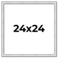thumbnail image 1 of 24x24 Frame Sterling Silver Solid Wood Picture Frame | 1.25 Inch Moulding Width | 0.75 Inch, 1 of 8