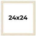 thumbnail image 1 of 24x24 Frame White Barnwood Picture Frame Includes UV Acrylic Plexiglass, Acid Free Foam Backing, 1 of 8