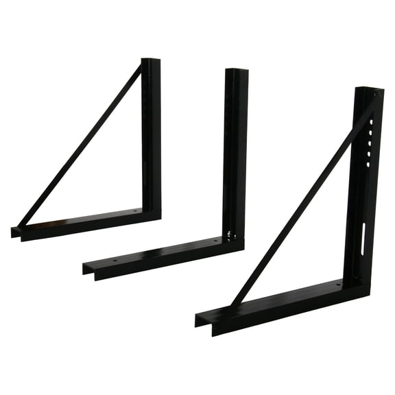 24x24 Inch Bolt-On Structural Steel Mounting Bracket Set of 3 for Truck Tool Box