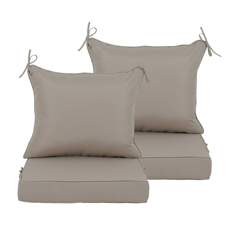 24x24 Inch Outdoor Deep Seat Cushion Set Waterproof Fade