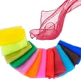 thumbnail image 1 of 24x24 Inch Solid Chiffon Square Scarf - Lightweight Flowy Nylon Dance Performance Prop for Women, Versatile Fashion Accessory for Rhythmic Gymnastics & Yoga Q, 1 of 8