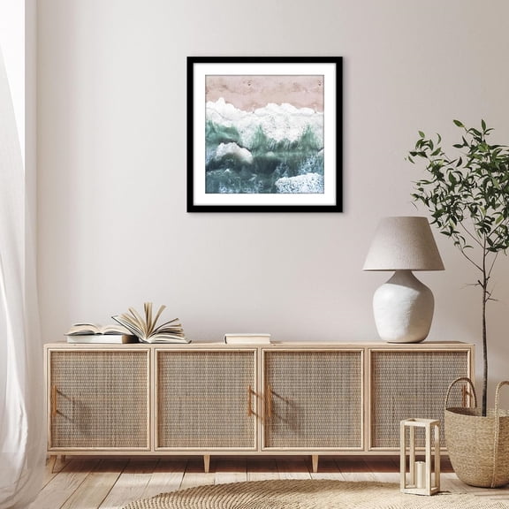 24x24 Picture Frame with Polished Plexiglass - Use as 20x20 Frame with Mat or Display 24x24 Photo Without Mat