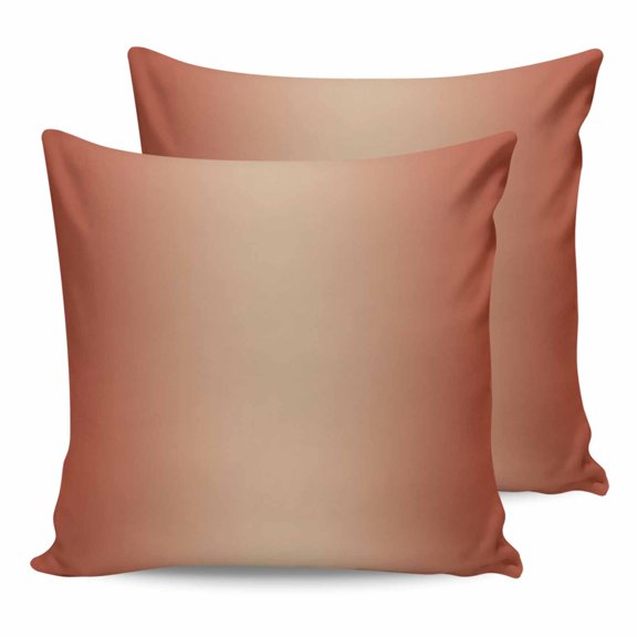 24x24 Pillow Covers Set of 2, Red Orange Ombre Throw Pillow Covers Decorative Couch Cushion Case, Modern Gradient Abstract Art Microfiber Square Pillowcases for Bedroom Car Living Room