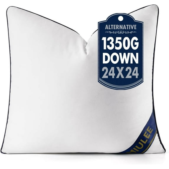24x24 Pillow Insert Throw Pillow Premium Down Alternative Pillow Insert Square Decorative Pillow Stuffer for Sofa, Couch (24x24 inch)