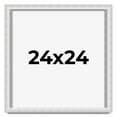 thumbnail image 1 of 24x24 Shadow Box Frame Silver | 1.625 Inches Deep Real Wood Contemporary Shadowbox Display Frame |, 1 of 7